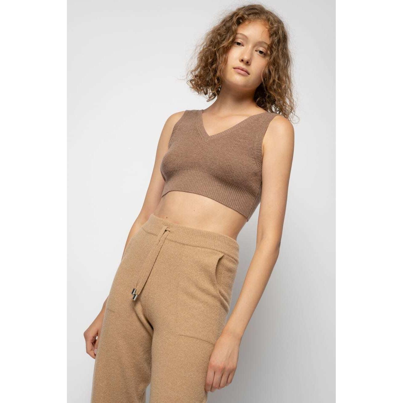 Brown Wool Jogging Pants