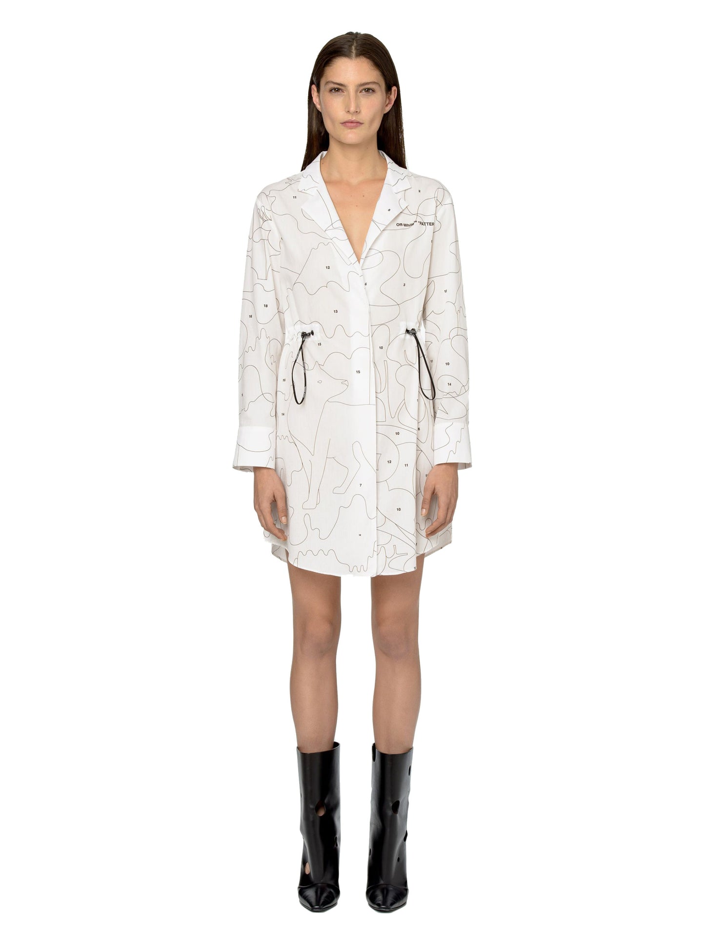 Fab-white Off-white Dress