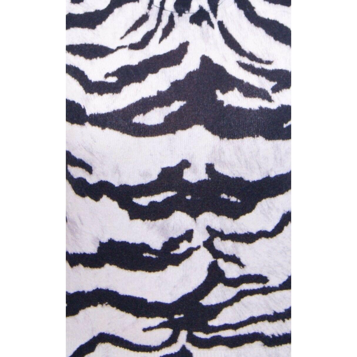 Zebra 100% Cashmere Knit Top Vest Tank Top