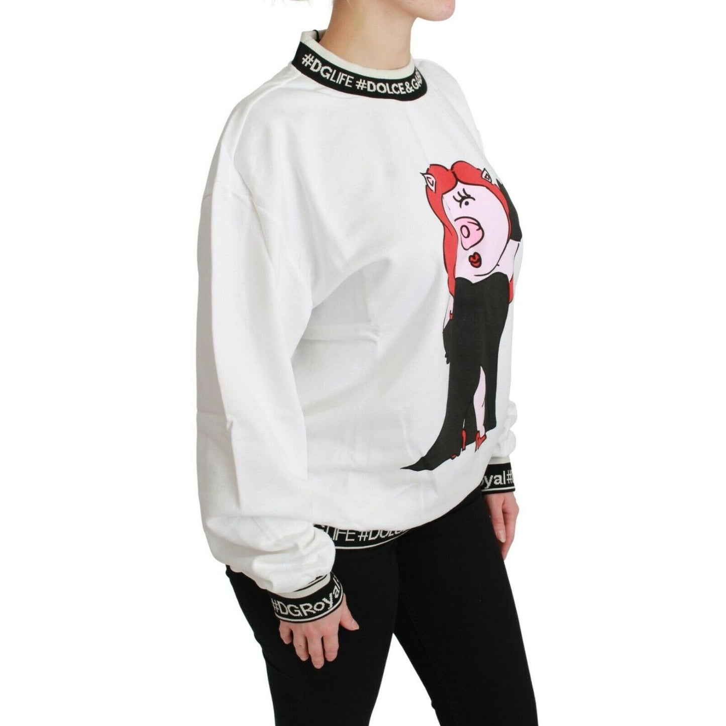 White Pig of the Year Pullover Sweater