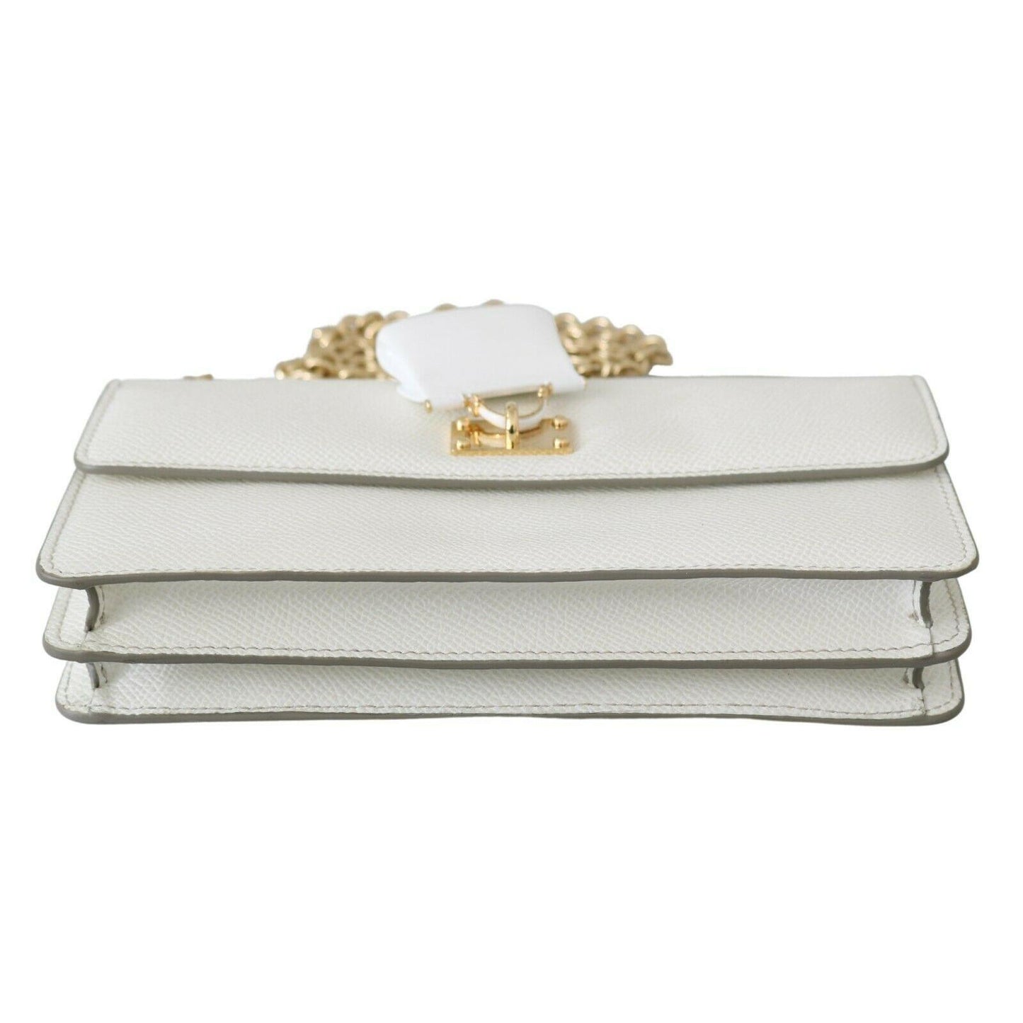 White Padlock Phone Purse Women Sicily Leather Bag - coffeewithmee2