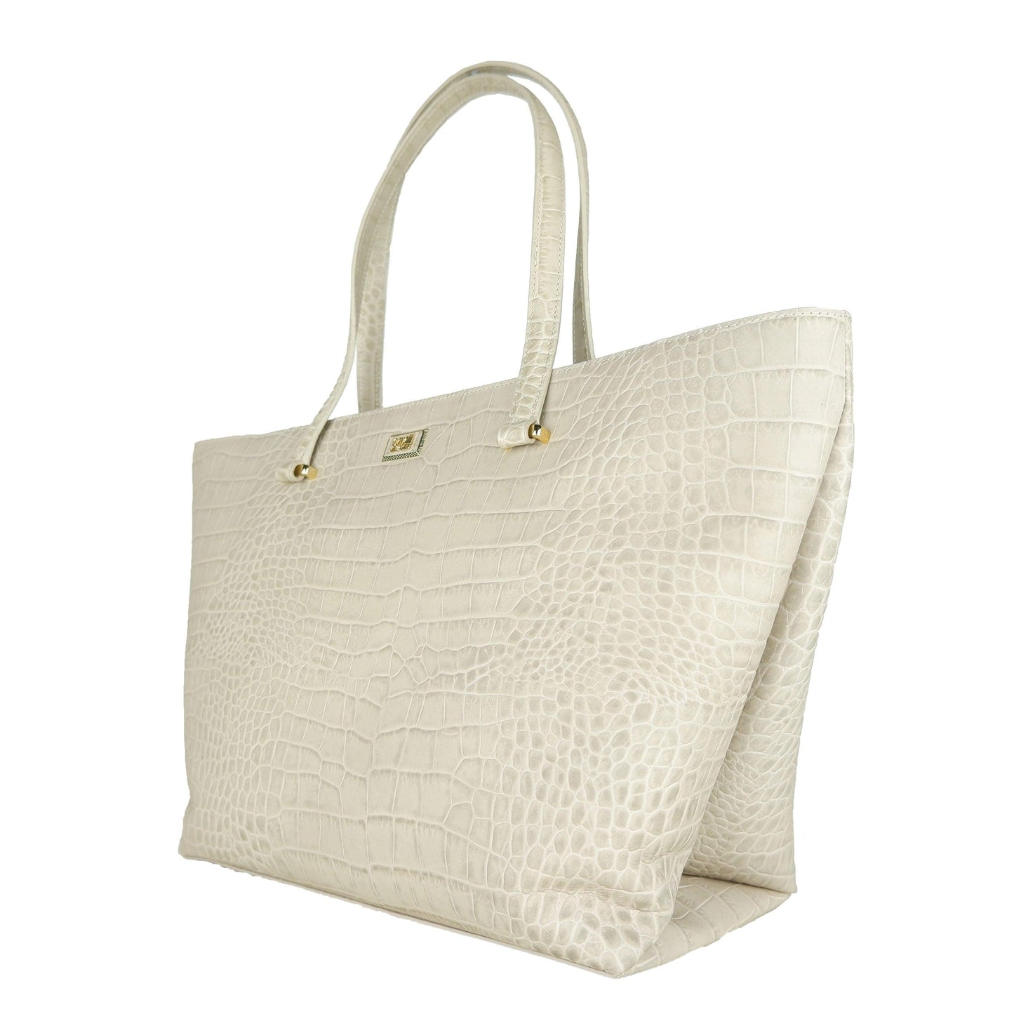 White Calf Leather Class Handbag - coffeewithmee2