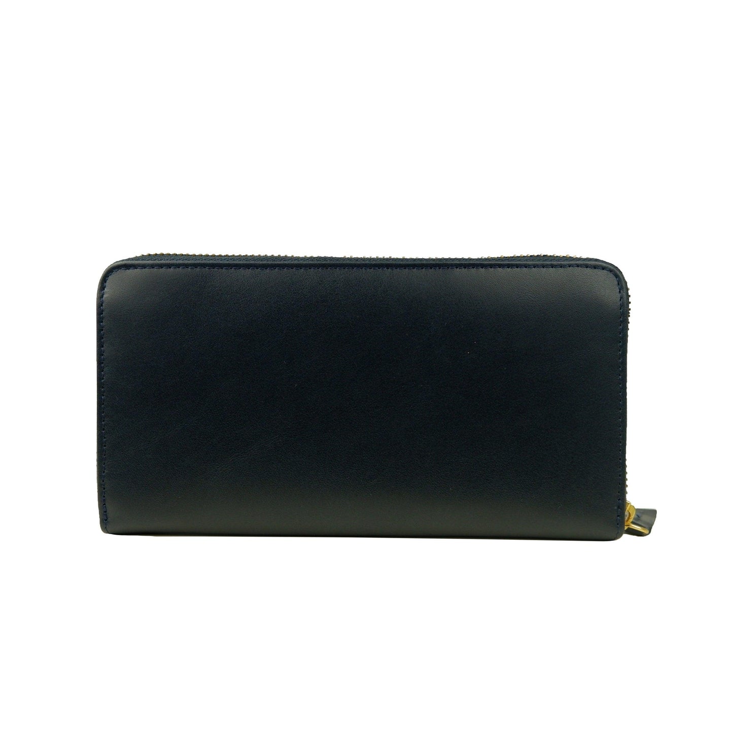 Dark Blue Calf Leather Wallet - coffeewithmee2