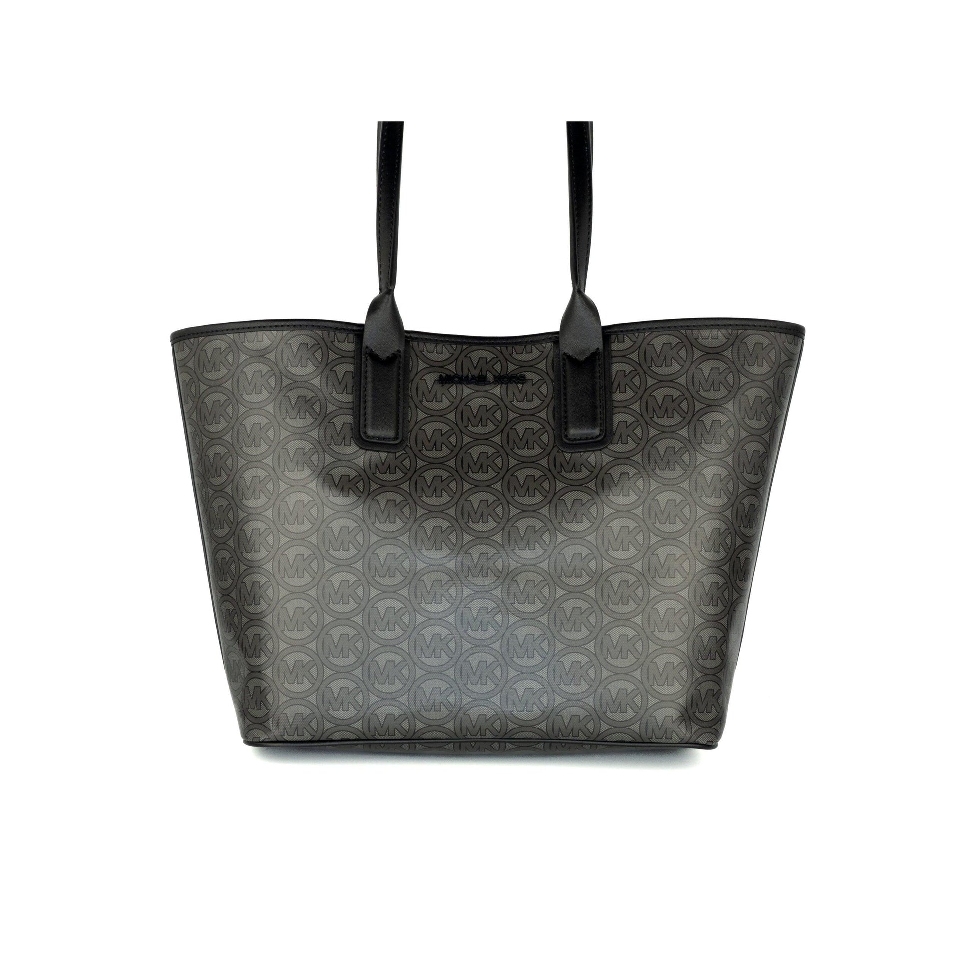 Jodie Medium Recycled Polyester Tote Shoulder Handbag (Black) - coffeewithmee2