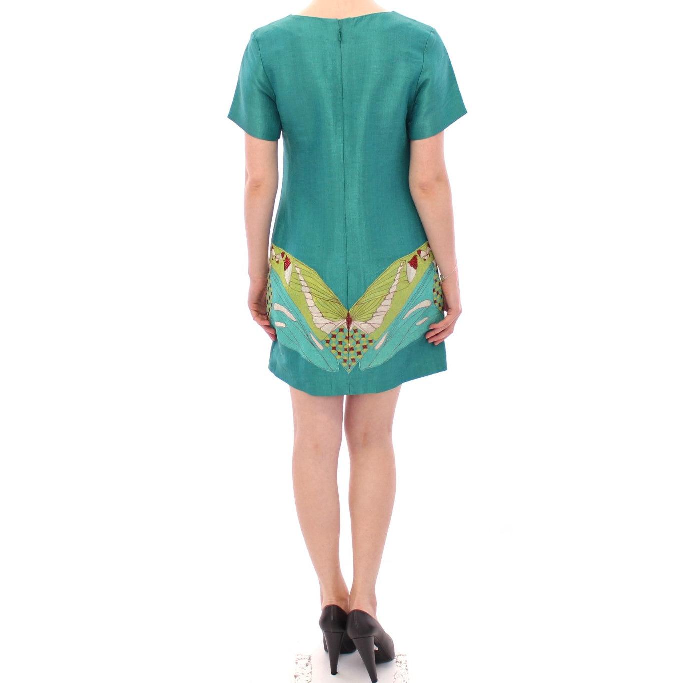 Green Above Knee Mini Dress - coffeewithmee2