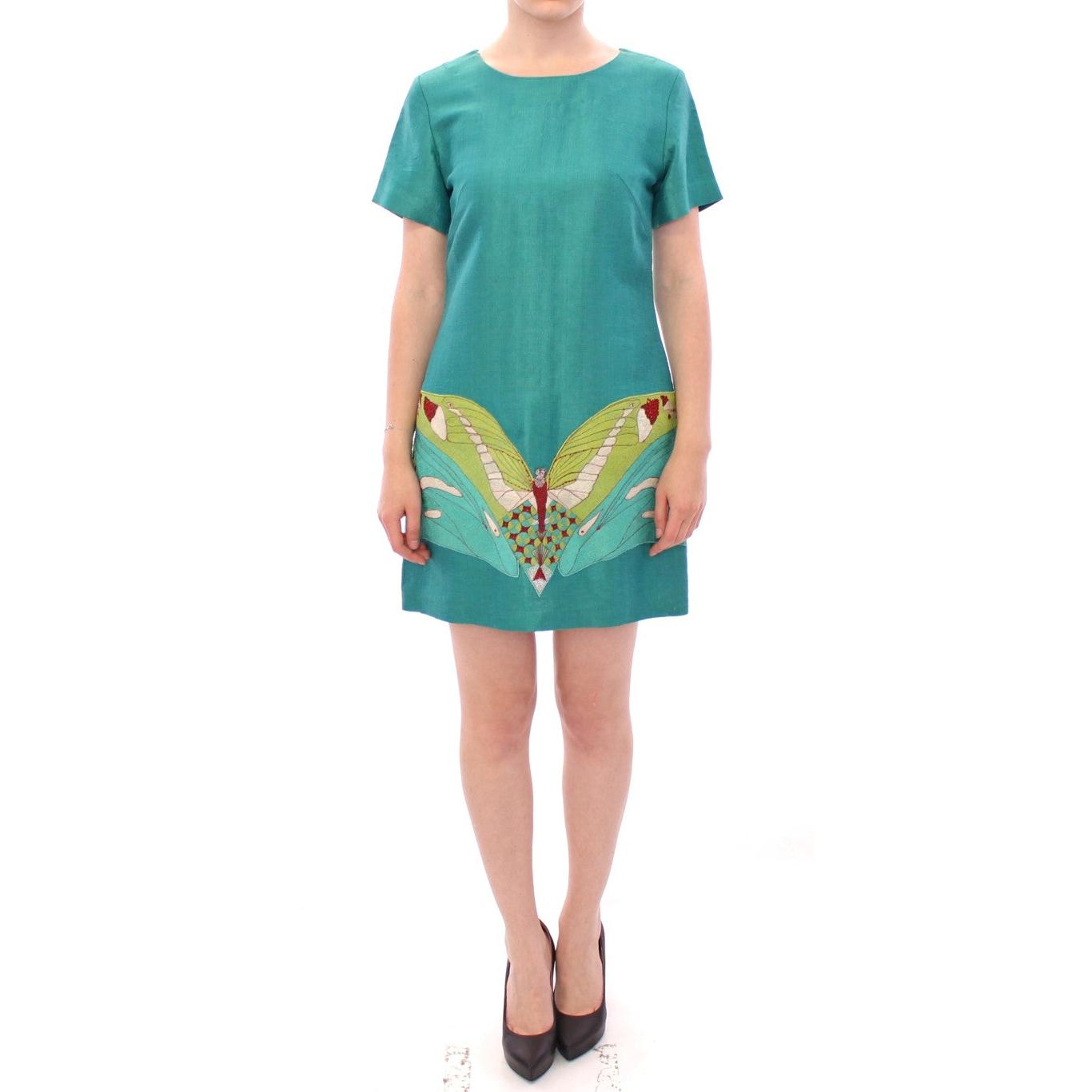 Green Above Knee Mini Dress - coffeewithmee2