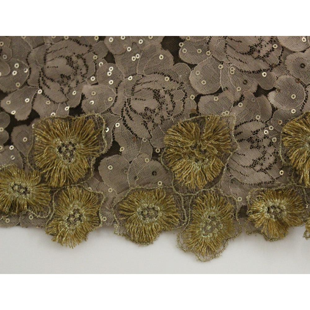 GOLD Long Lace Maxi Crystal Dress - coffeewithmee2