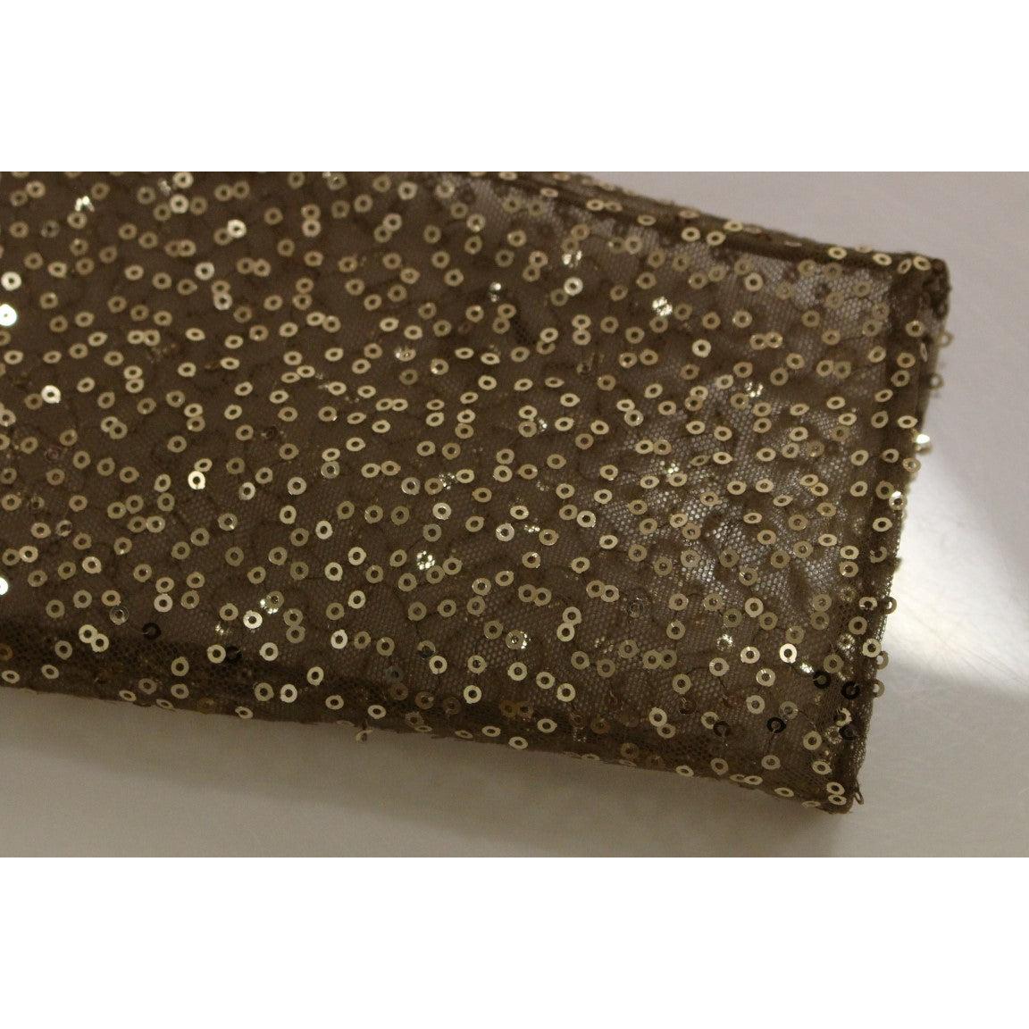 GOLD Long Lace Maxi Crystal Dress - coffeewithmee2