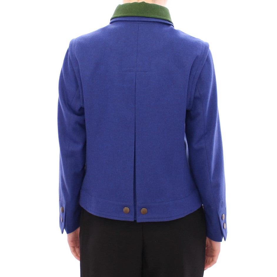 Habsburg Blue Green Wool Jacket Coat - coffeewithmee2