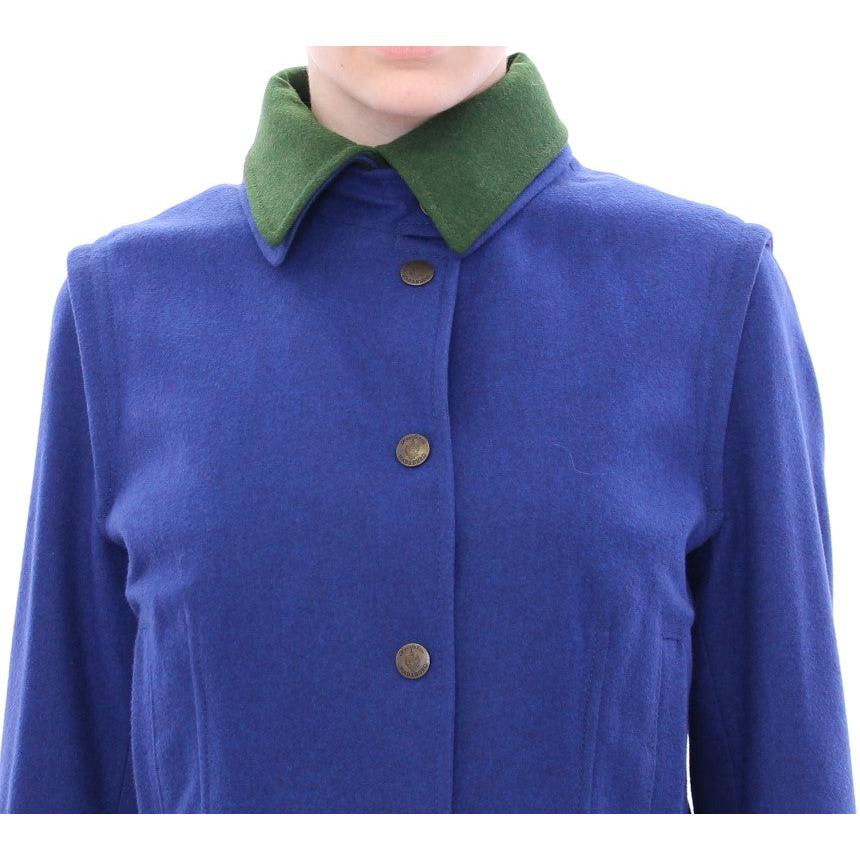 Habsburg Blue Green Wool Jacket Coat - coffeewithmee2