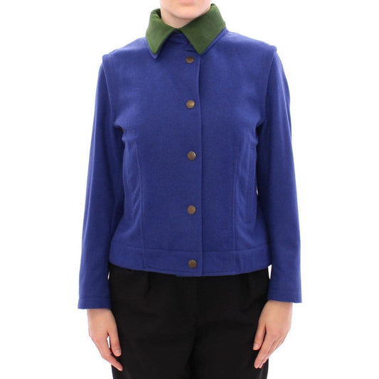 Habsburg Blue Green Wool Jacket Coat - coffeewithmee2