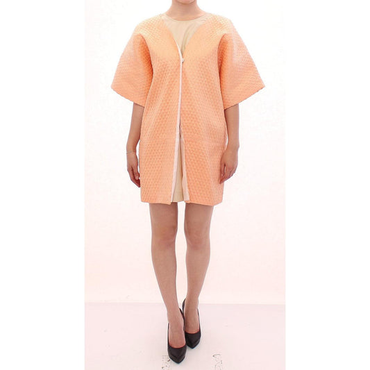 Pink Short Sleeves Jacket Coat - coffeewithmee2