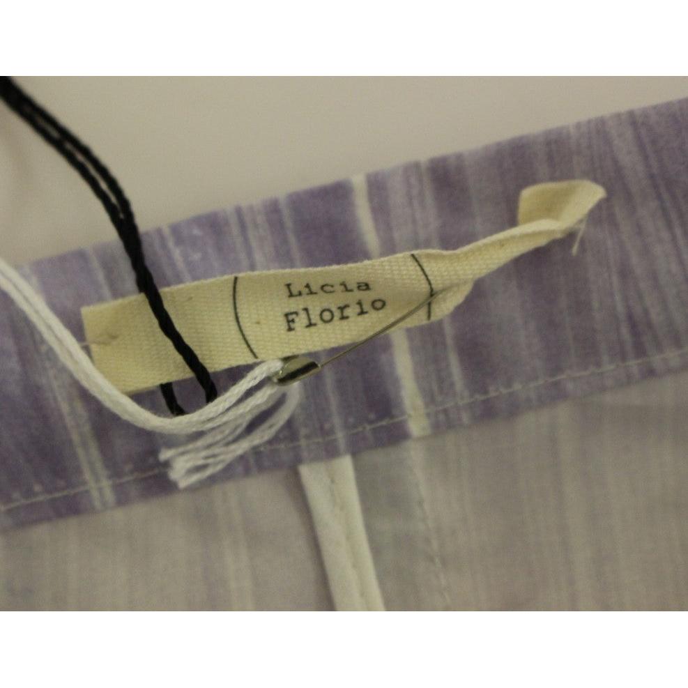 Purple Viscose Above-Knee Wrap Skirt - coffeewithmee2