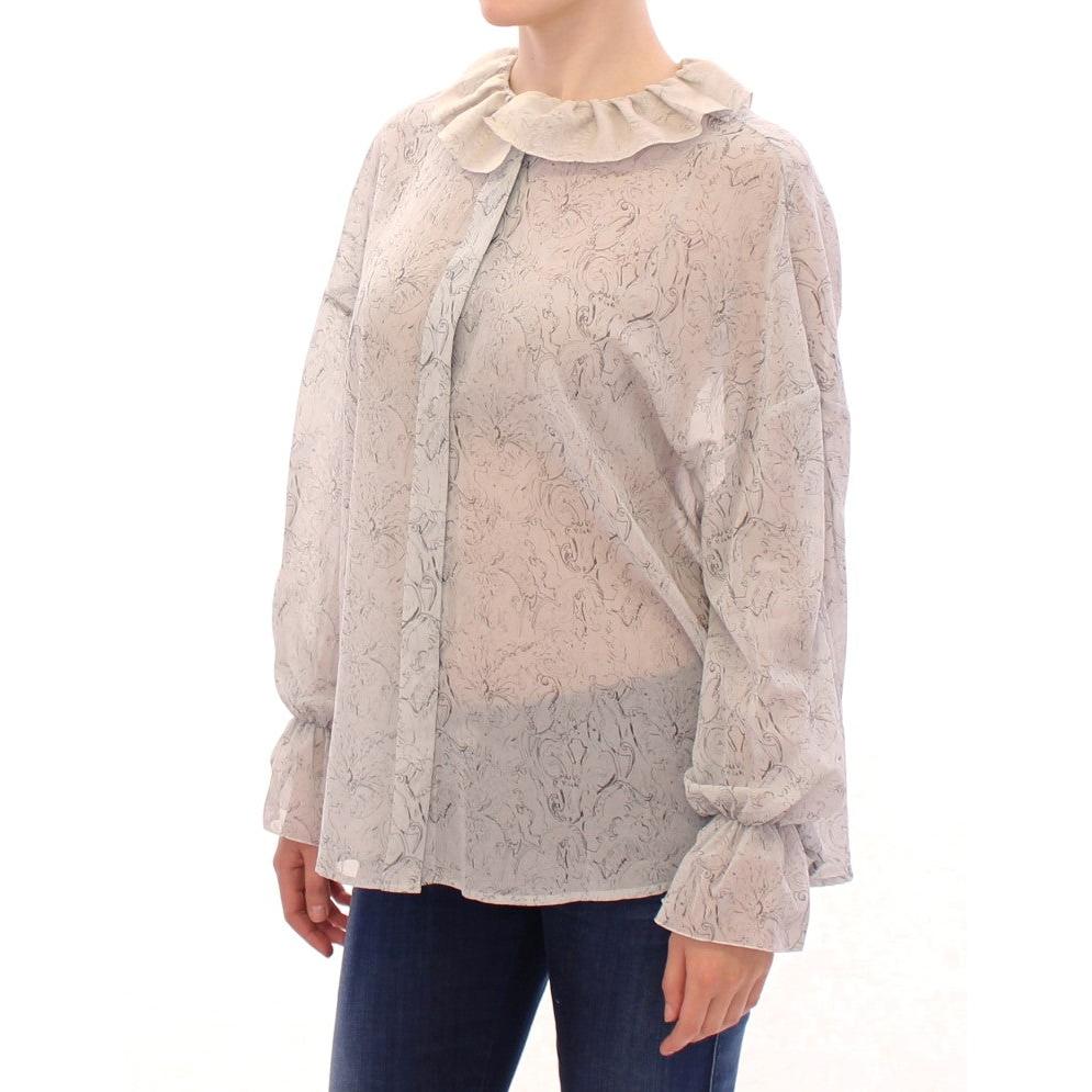 Blue Cotton Blouse Tunic - coffeewithmee2