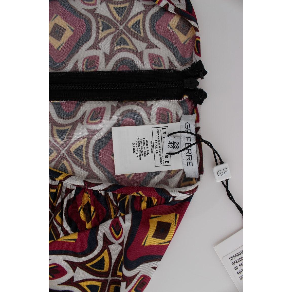 Multicolor Longsleeved Viscose Shift Dress - coffeewithmee2