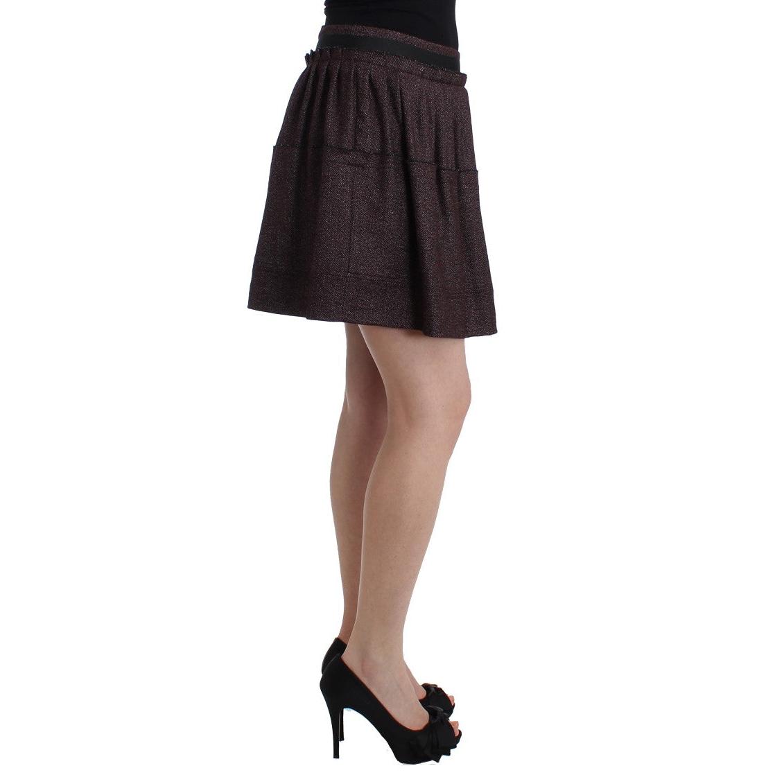 Purple Short Flannel Skirt - coffeewithmee2