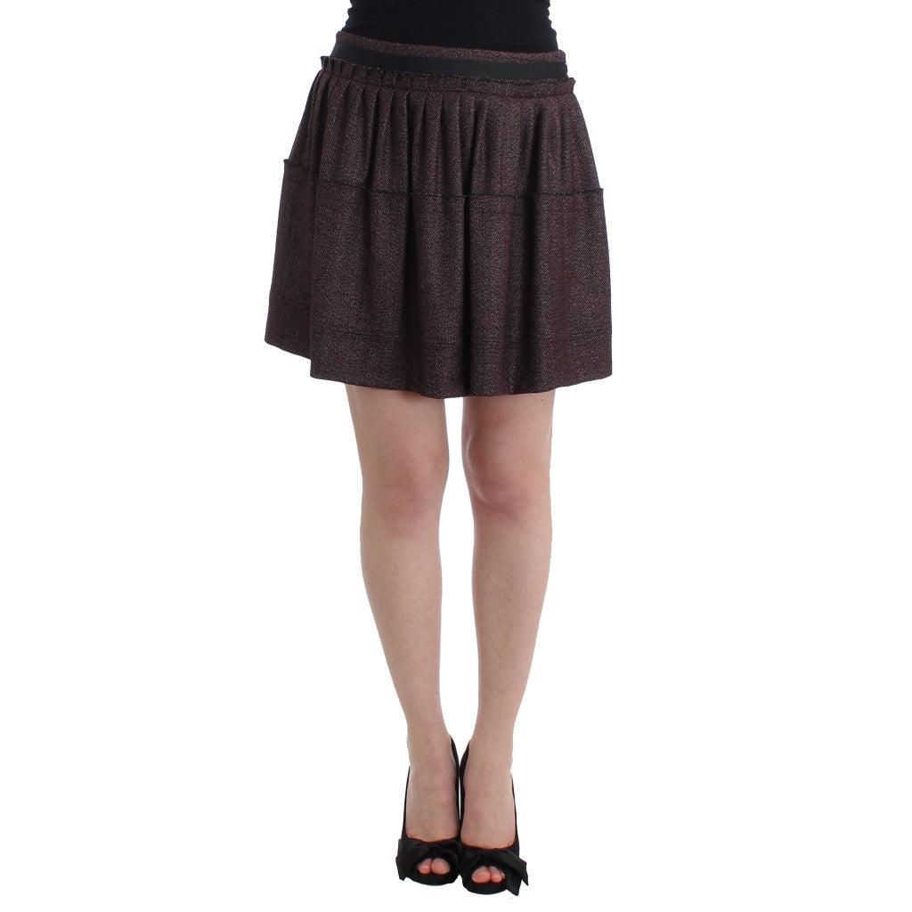 Purple Short Flannel Skirt - coffeewithmee2