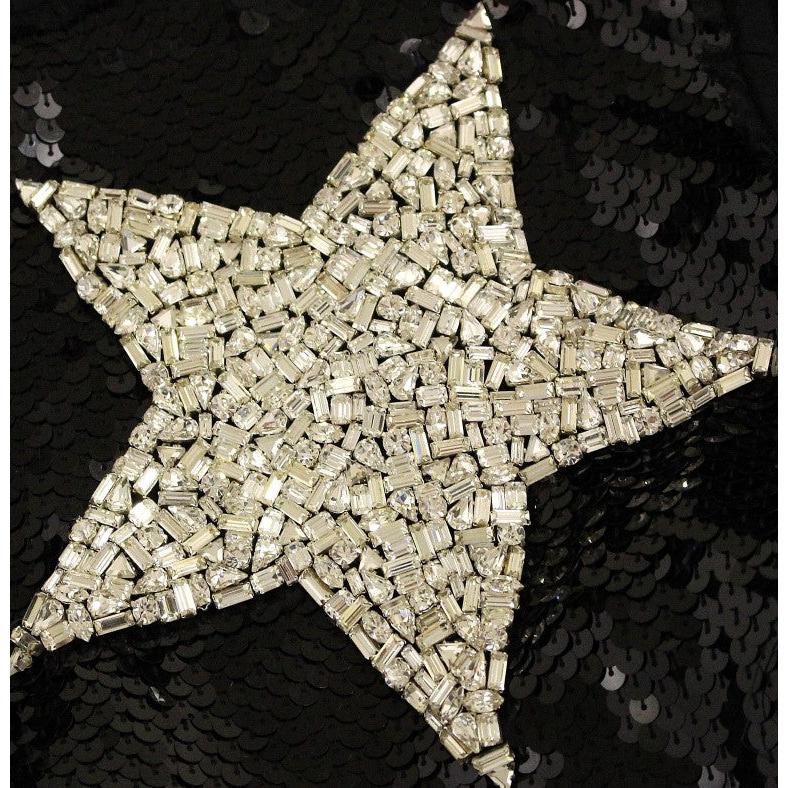 Masterpiece black crystal swarovski stars sheath dress - coffeewithmee2