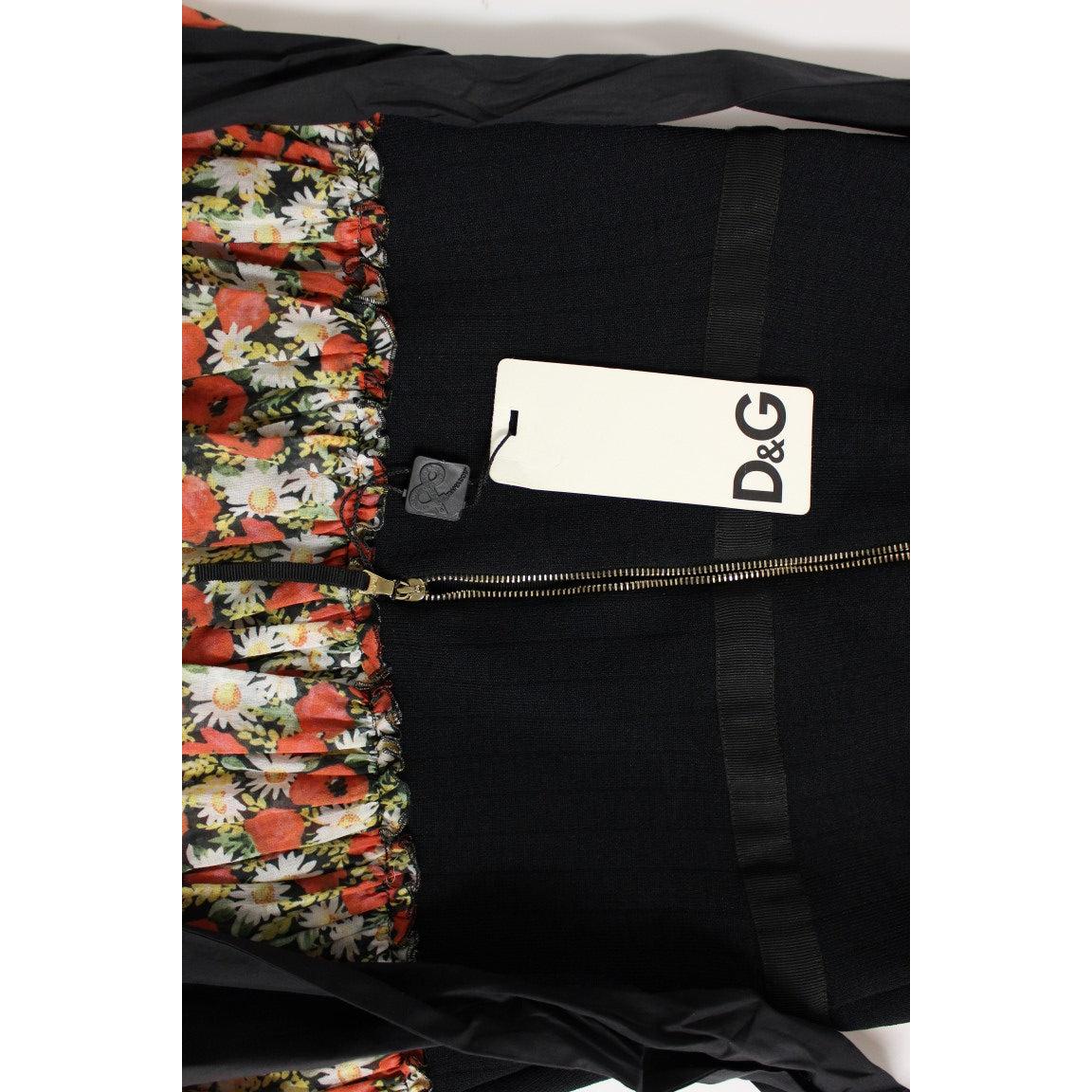 Multicolor floral bubble halterneck dress - coffeewithmee2