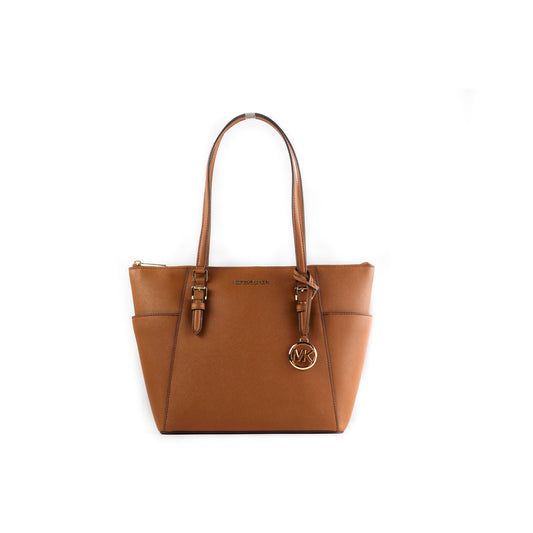 Charlotte Signature Leather Large Top Zip Tote Handbag Bag - coffeewithmee2