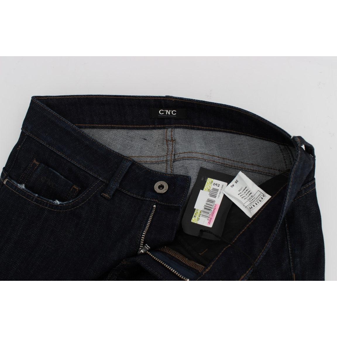 Blue Cotton Stretch Slim Fit Jeans - coffeewithmee2