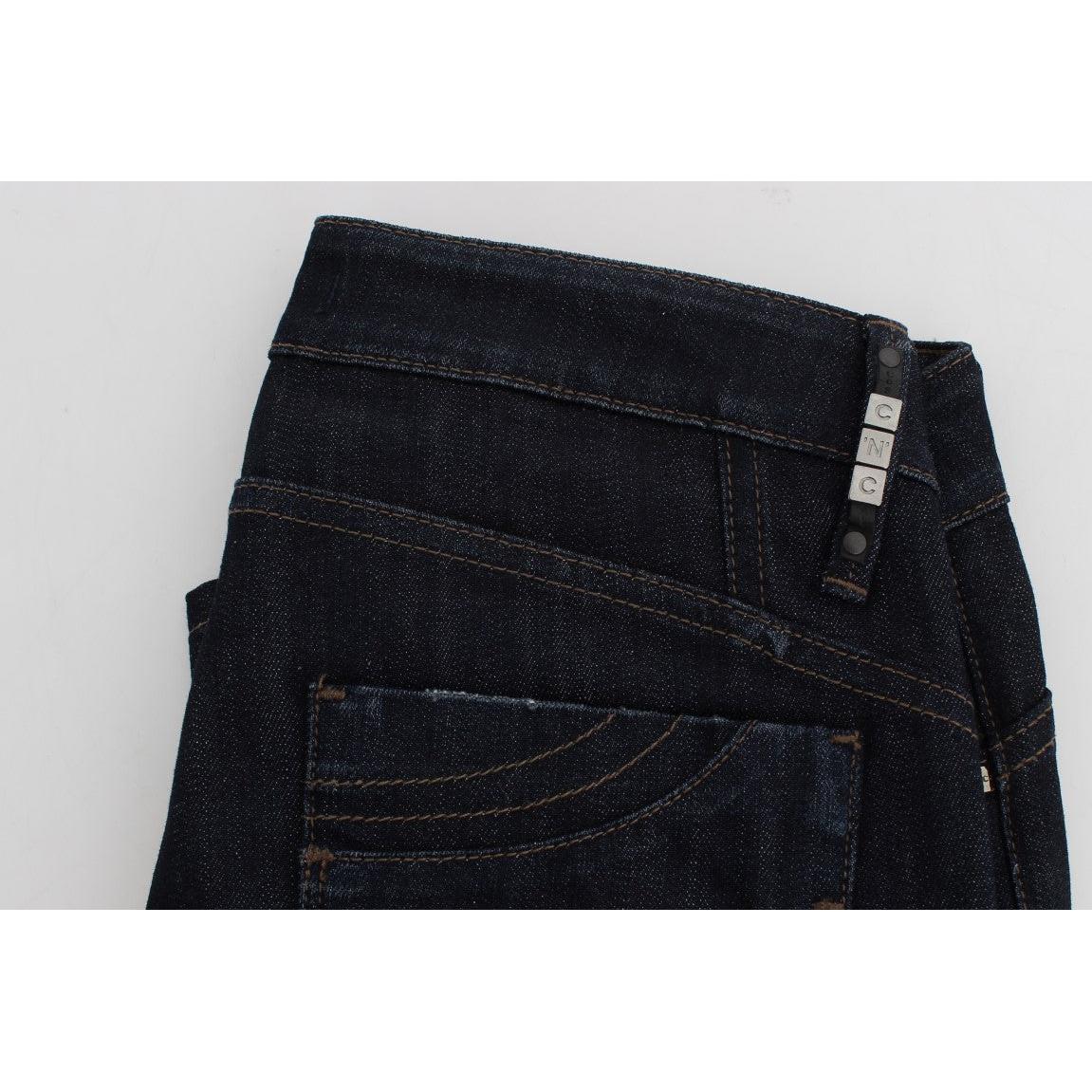 Blue Cotton Stretch Slim Fit Jeans - coffeewithmee2
