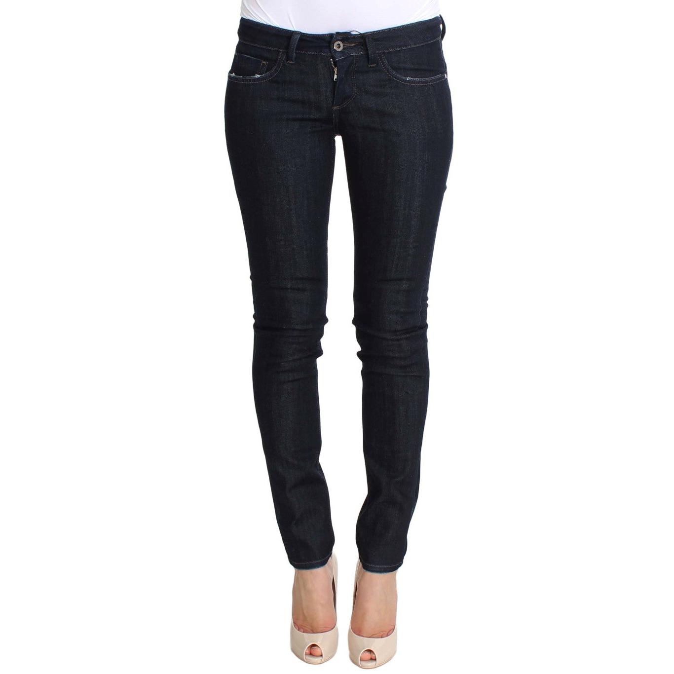 Blue Cotton Stretch Slim Fit Jeans - coffeewithmee2