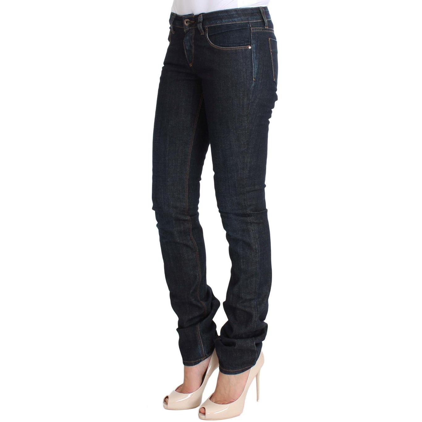 Blue Cotton Stretch Slim Fit Jeans - coffeewithmee2