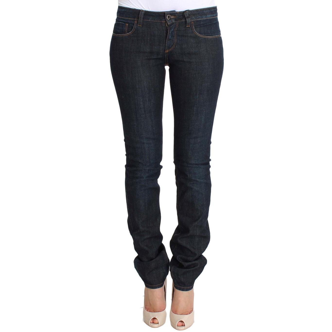 Blue Cotton Stretch Slim Fit Jeans - coffeewithmee2