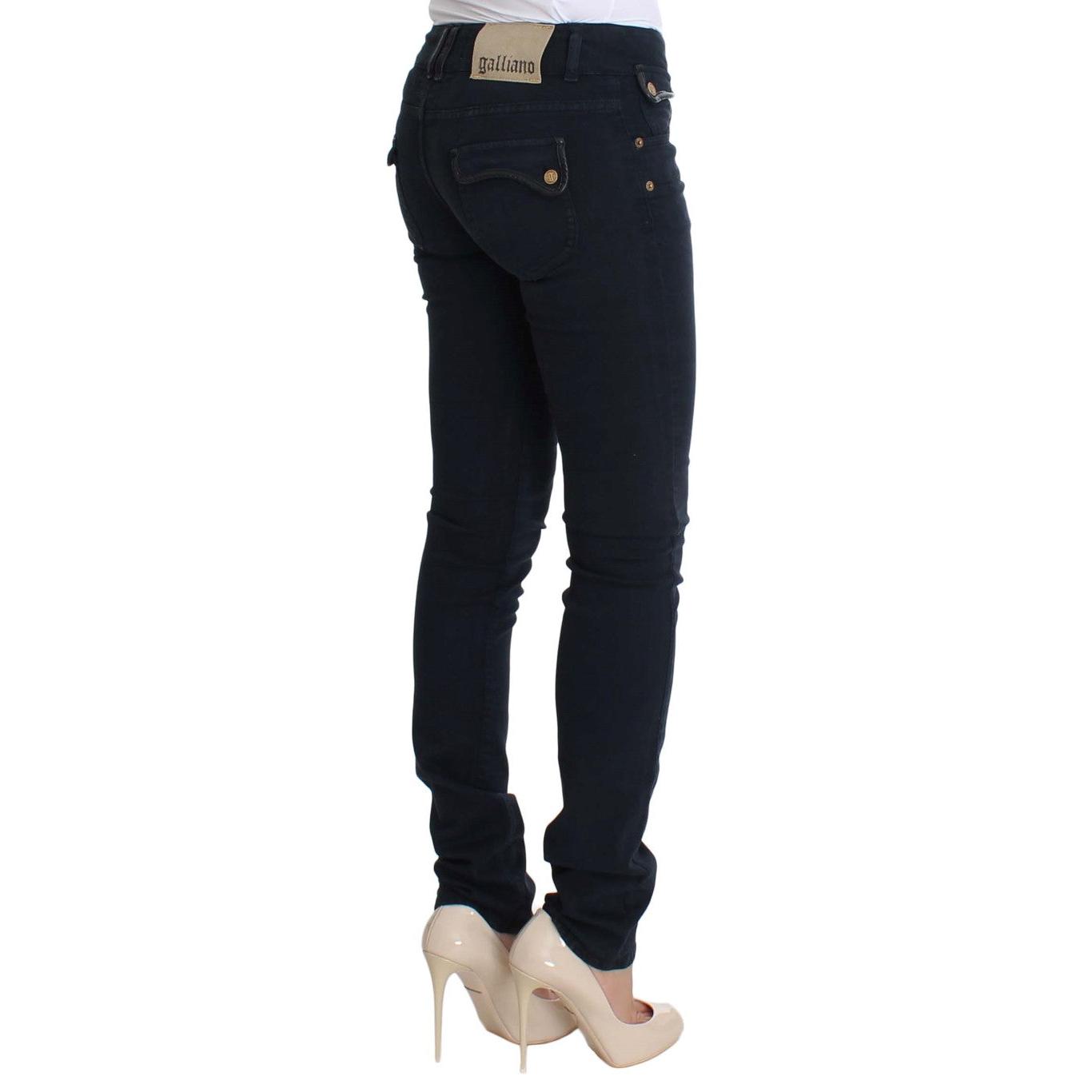 Blue Slim Fit Cotton Stretch Denim Jeans - coffeewithmee2