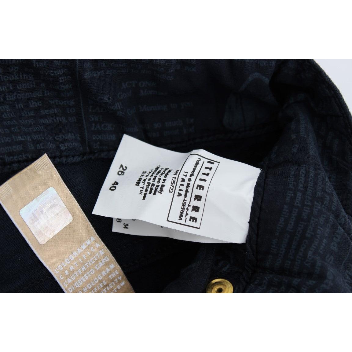 Blue Slim Fit Cotton Stretch Denim Jeans - coffeewithmee2