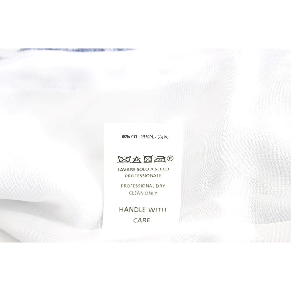 Blue White Blazer Suit Jacket - coffeewithmee2