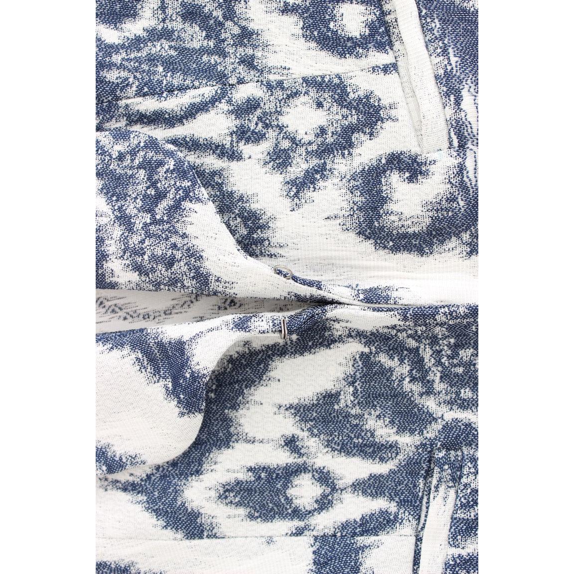 Blue White Blazer Suit Jacket - coffeewithmee2