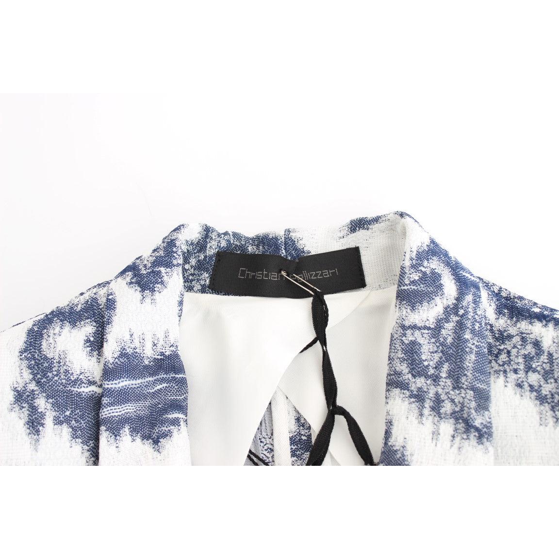 Blue White Blazer Suit Jacket - coffeewithmee2