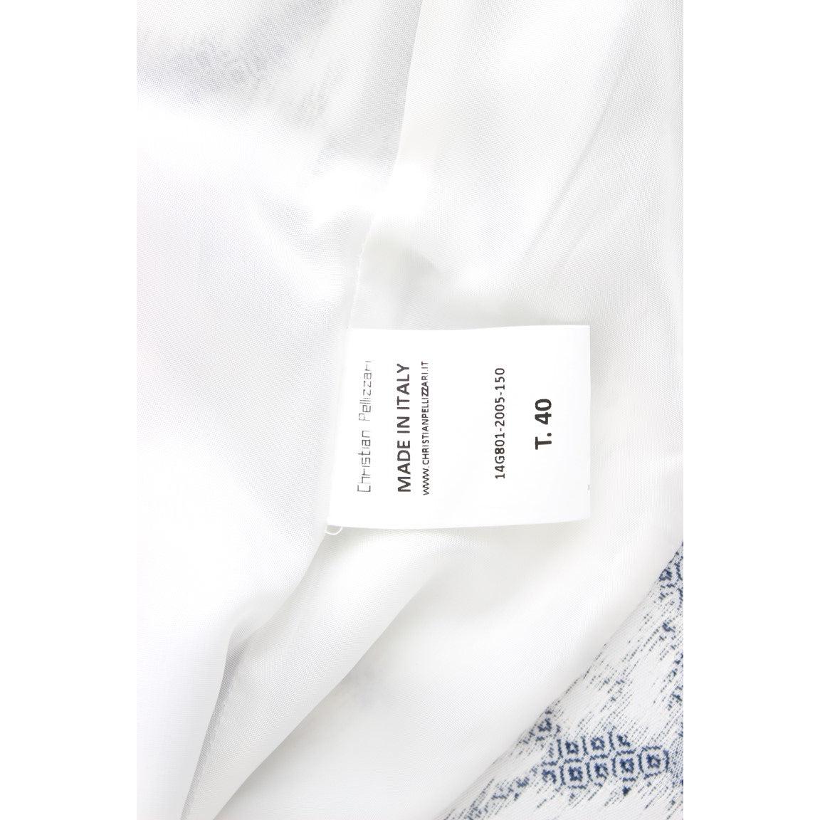 Blue White Blazer Suit Jacket - coffeewithmee2