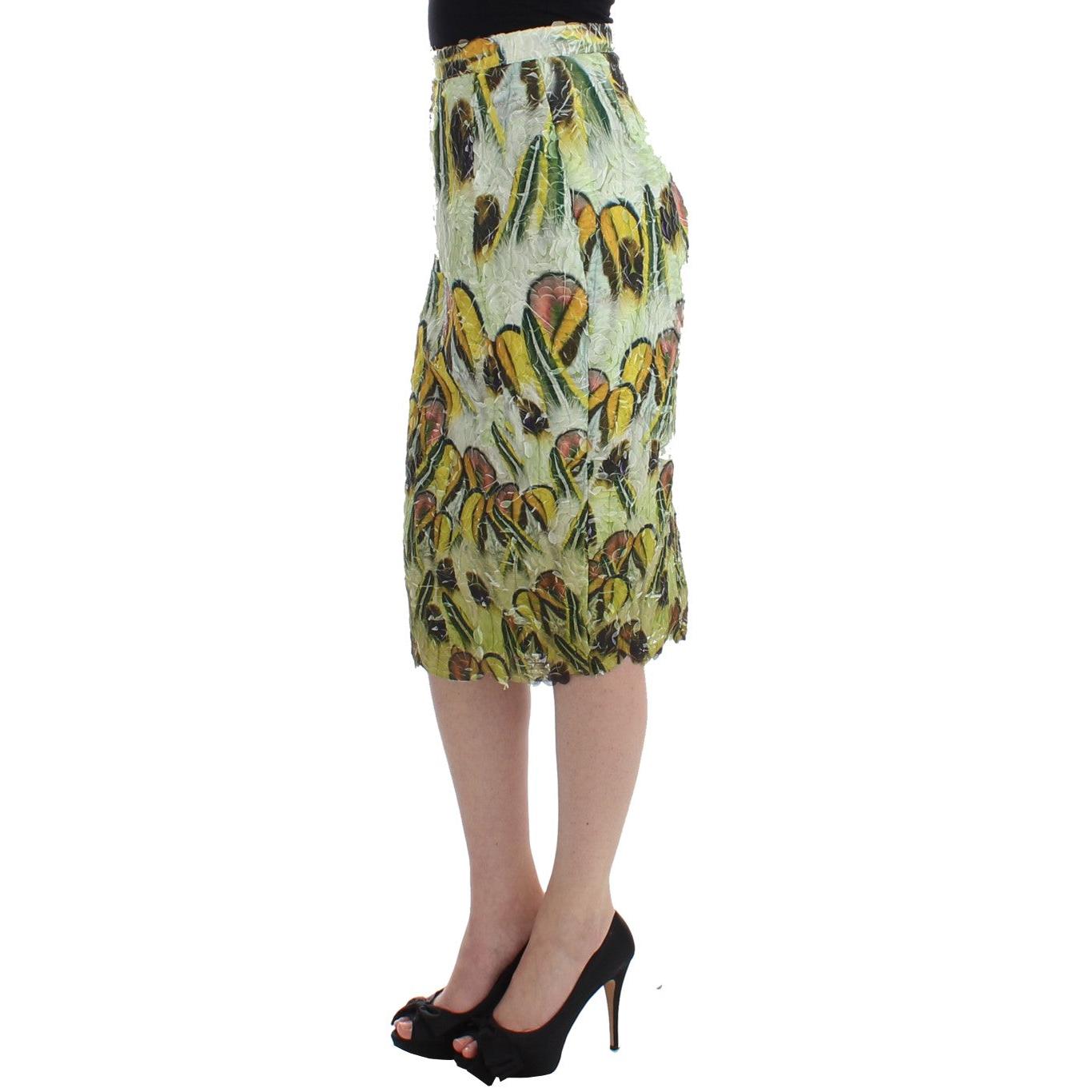 Multicolor Organza Pencil Skirt - coffeewithmee2