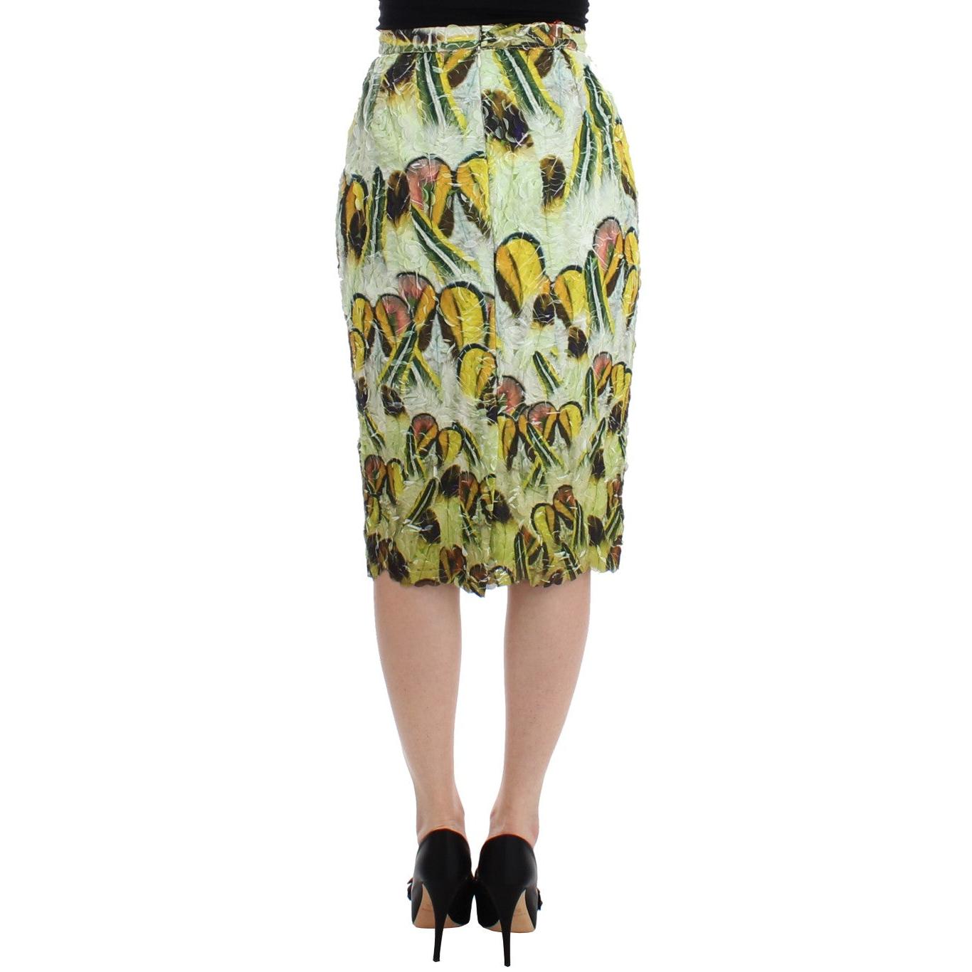 Multicolor Organza Pencil Skirt - coffeewithmee2