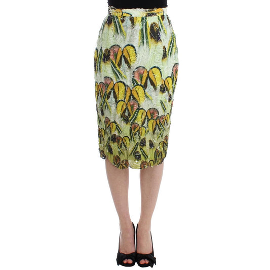 Multicolor Organza Pencil Skirt - coffeewithmee2