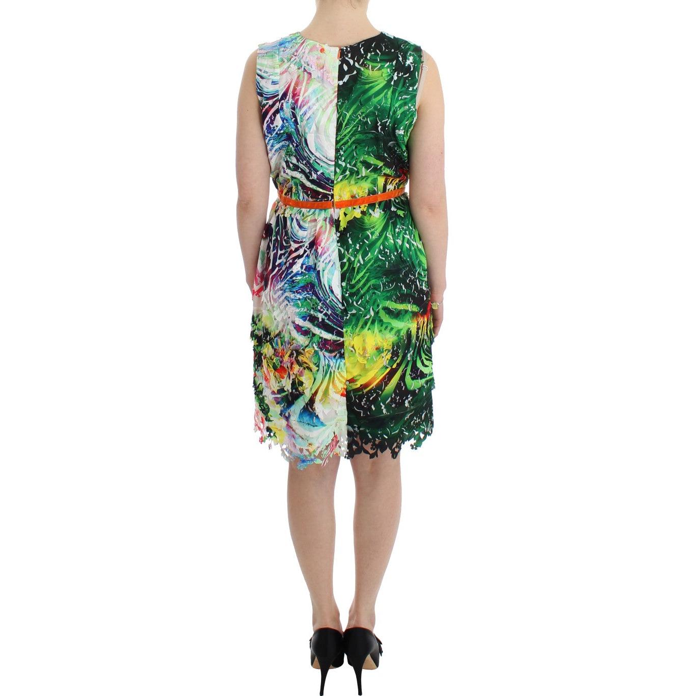 Multicolor Organza Sheath Dress - coffeewithmee2