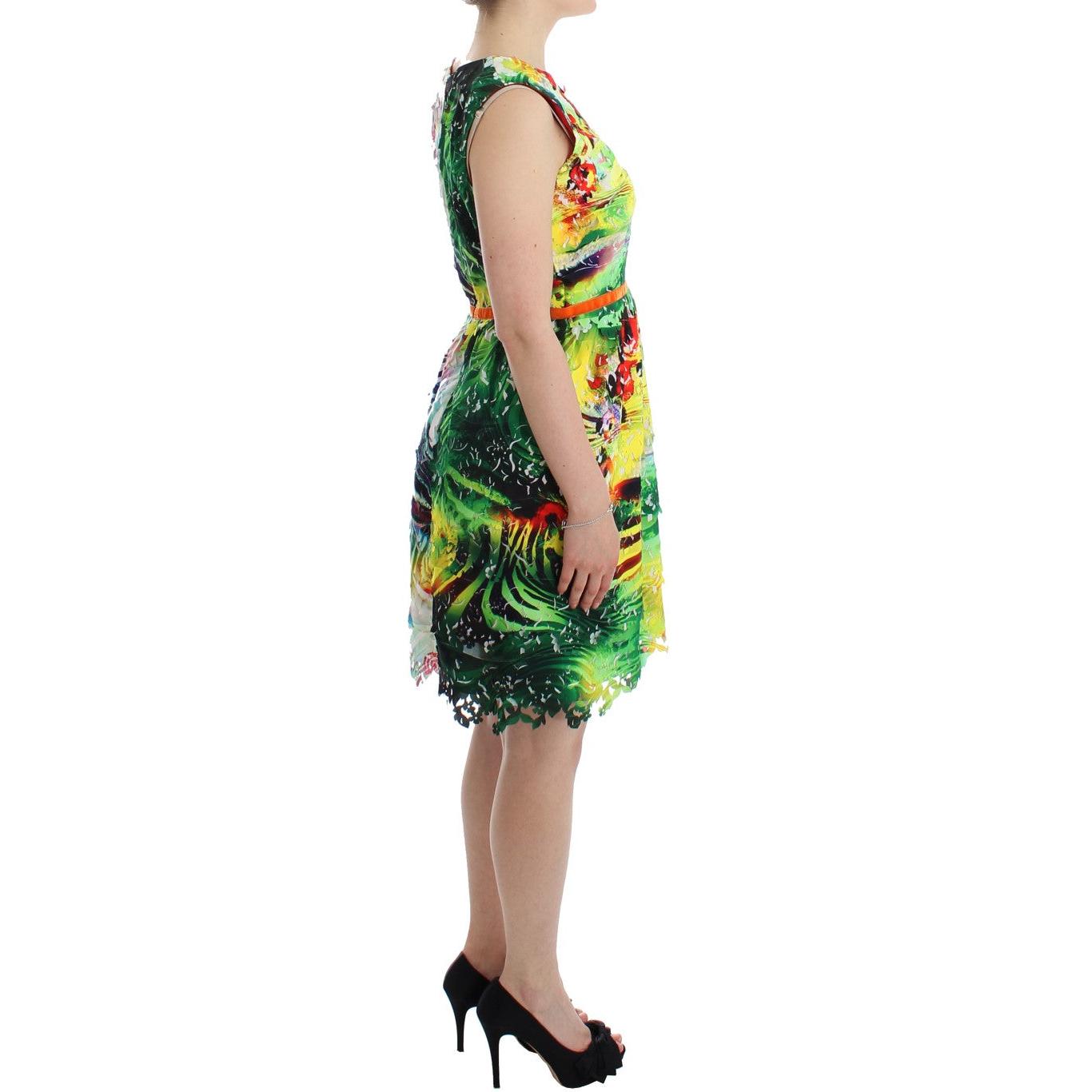 Multicolor Organza Sheath Dress - coffeewithmee2