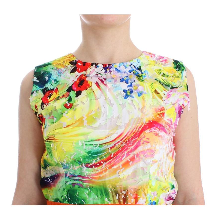 Multicolor Organza Sheath Dress - coffeewithmee2