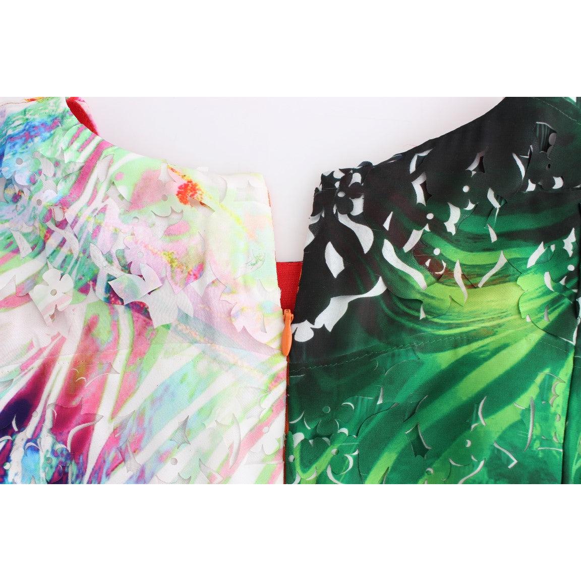 Multicolor Organza Sheath Dress - coffeewithmee2