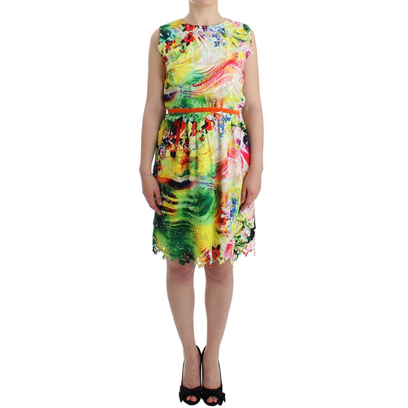 Multicolor Organza Sheath Dress - coffeewithmee2