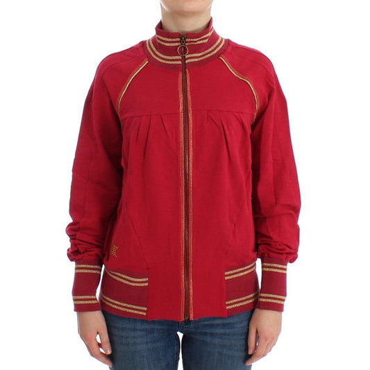 Pink Mock Zip Cardigan Sweatshirt Sweater - coffeewithmee2