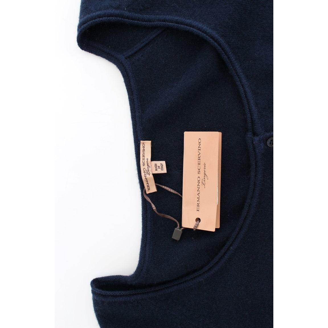 Blue Cashmere Cardigan Sweater - coffeewithmee2