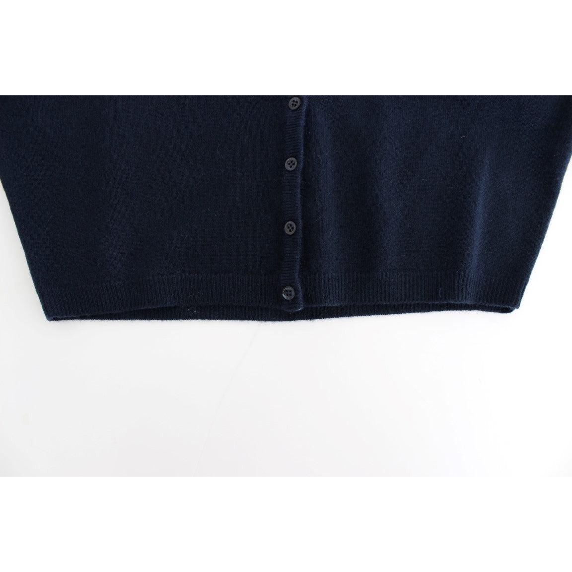Blue Cashmere Cardigan Sweater - coffeewithmee2