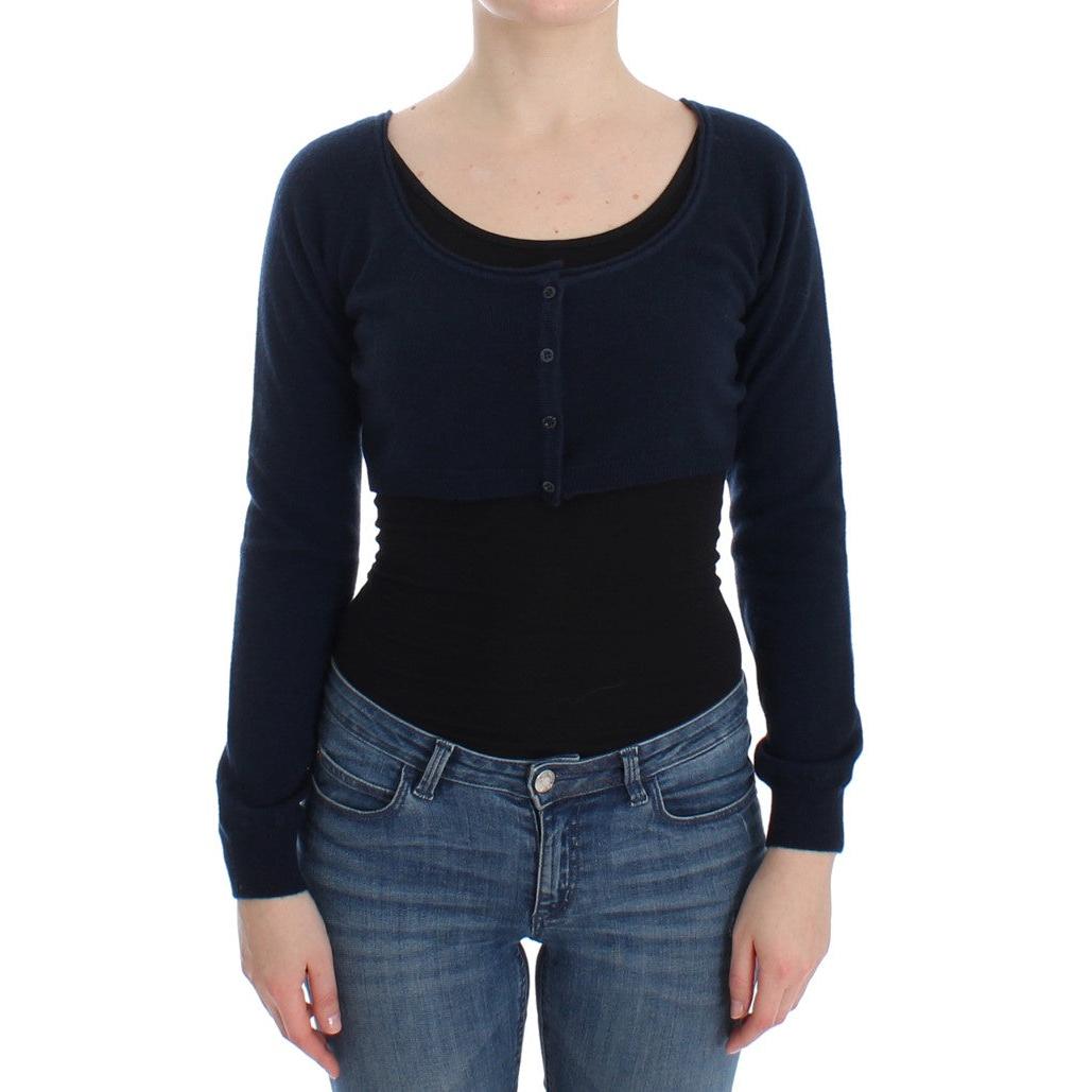 Blue Cashmere Cardigan Sweater - coffeewithmee2