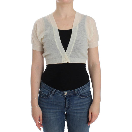 White Wool Cardigan Sweater - coffeewithmee2