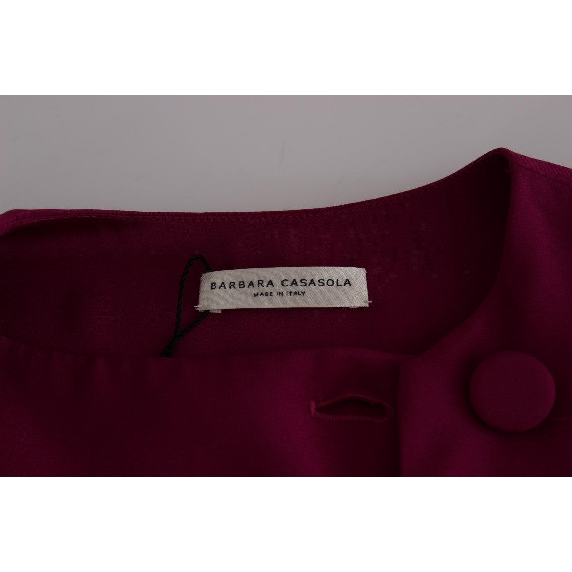 Purple Silk Sleeveless Blouse Top - coffeewithmee2