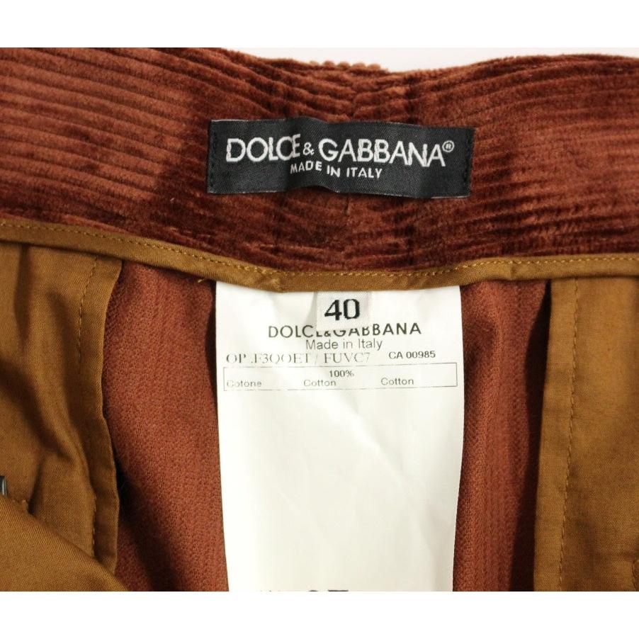 Brown Corduroys Straight Logo Casual Pants - coffeewithmee2